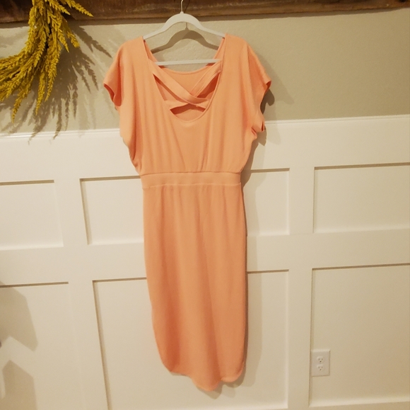 Anthropologie Daily Practice Doman Sleeve Dress, Small, NWT, Apricot Col… - Picture 5 of 16